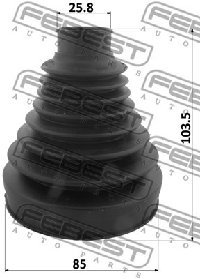 фото №2, Febest 1215p-tuct набор защита, система рулевой