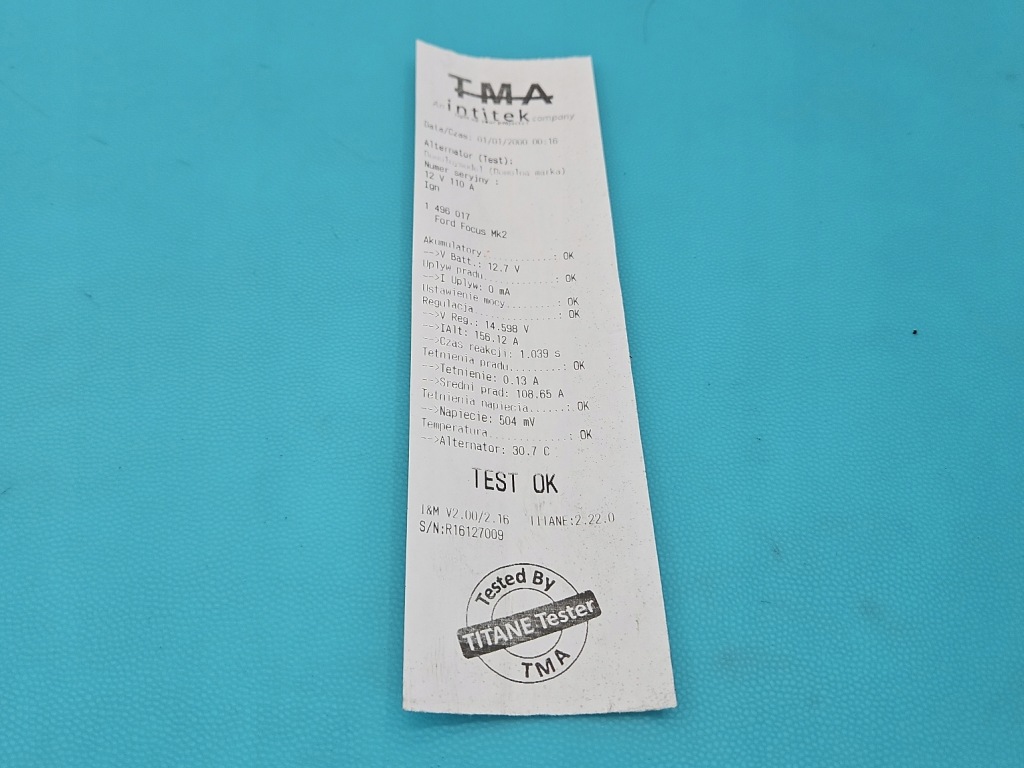 Test генератор ford focus mk2 1.6 tdci Киев