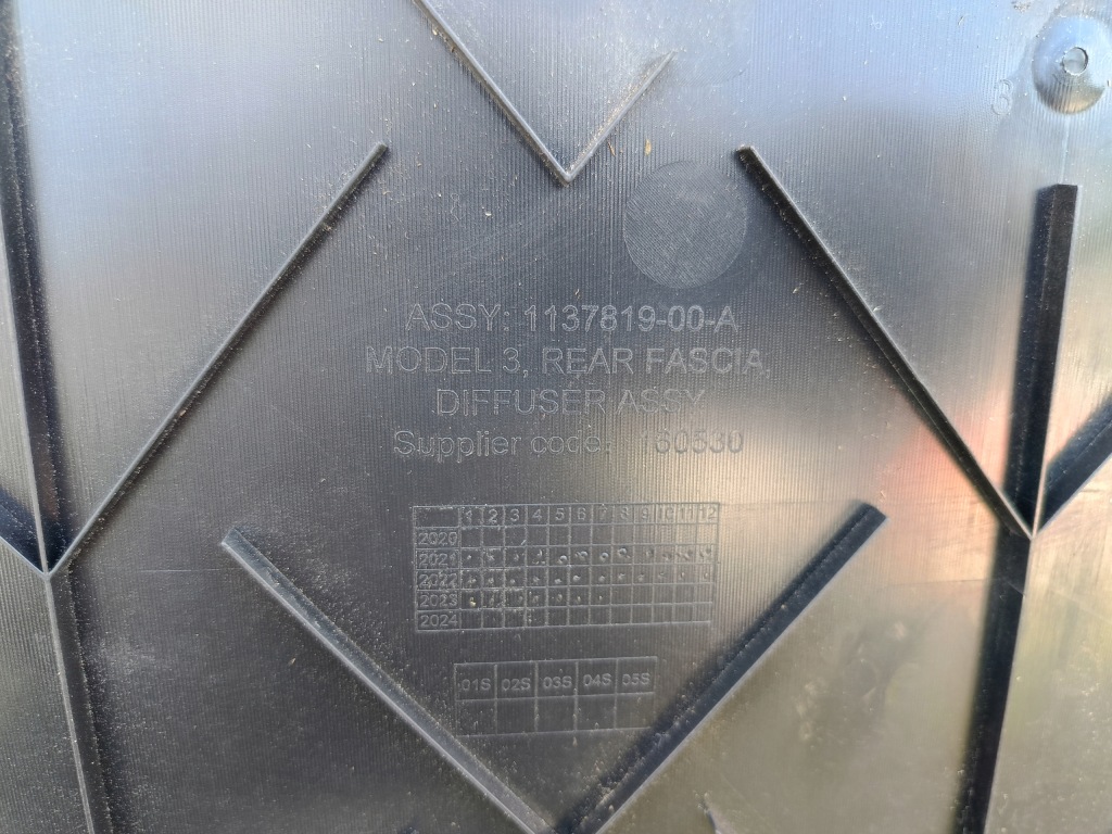 фото №14, Tesla model 3 m3 17- захист плита підвіска pod бампер задня 1135410-00-a