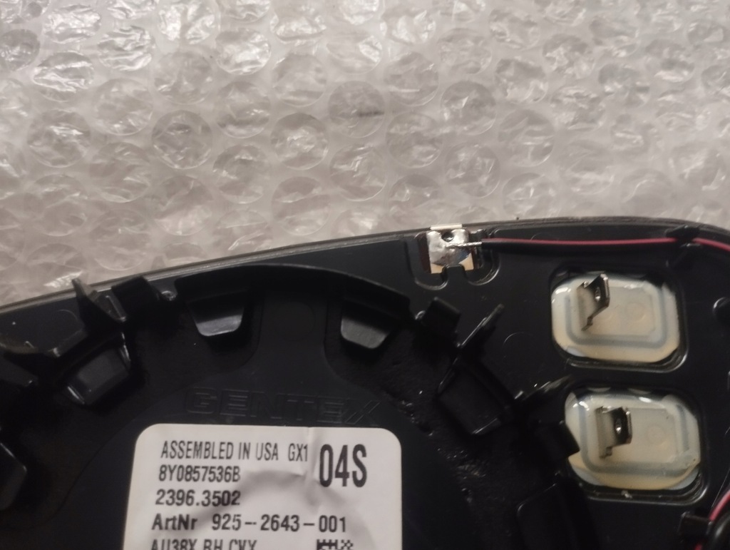 фото №7, Nowe aso оригинал oem вкладыши зеркал фотохромный стекло l r audi a3 s3 rs3 8y