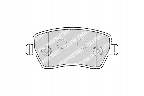 фото №1, Delphi lp1865 набір гальмівних колодок гальмівних, гальма дискові