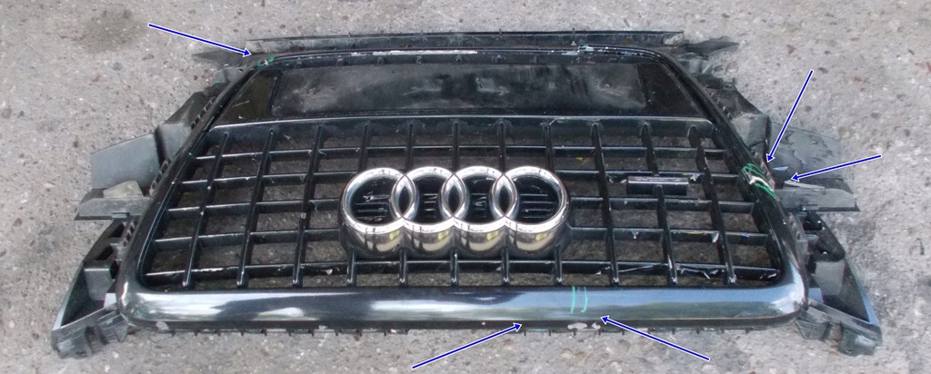 фото №3, Audi q5 2.0 tdi 11r решітка радіатора решітка радіатора