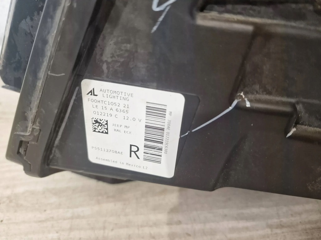 фото №3, Jeep compass 2016 r лампа zw правый перед p55112708ae