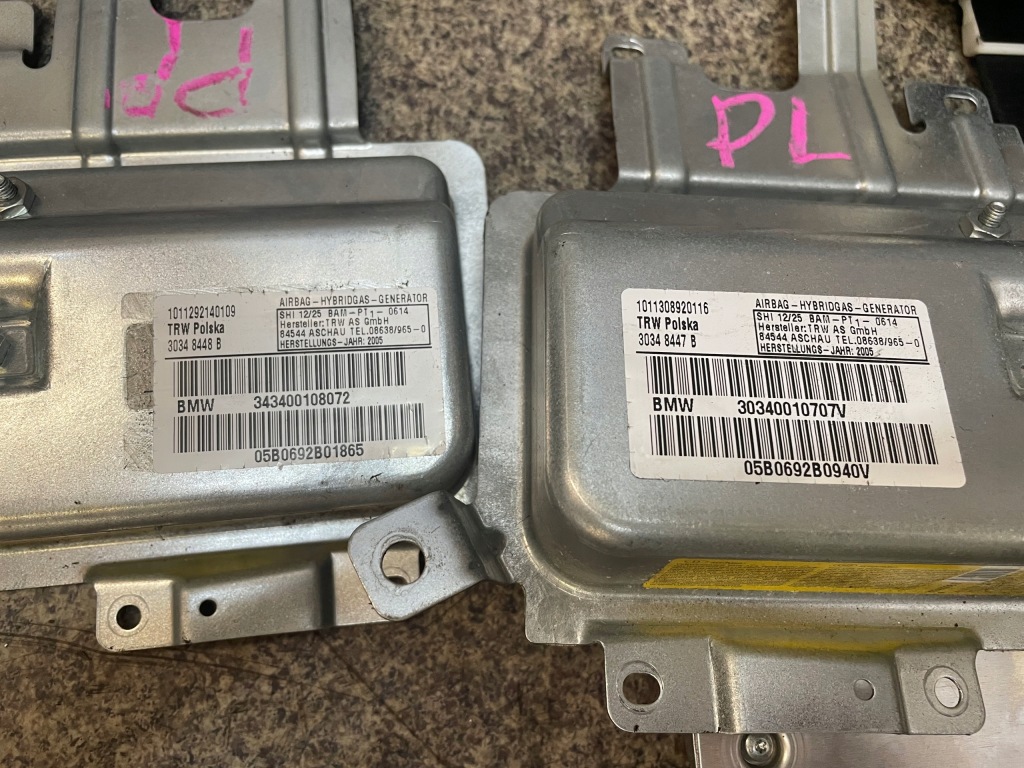 Подушка пассажира ремни перед задняя чёрные натяжители модуль подушка безопасности bmw x3 e83 Недорого