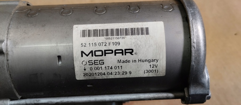 Стартер jeep compass 2.0 mtj m-jet 52115072 f109 0001174011 Ціна