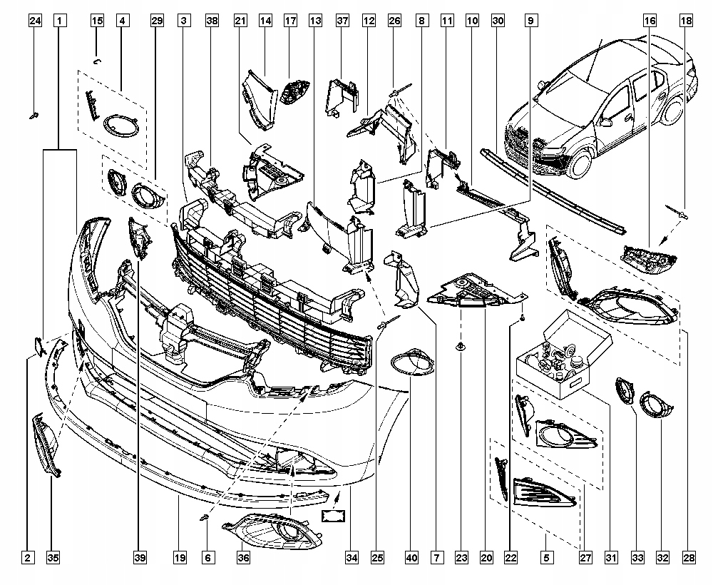 фото №1, Кронштейн бампера dacia logan ii