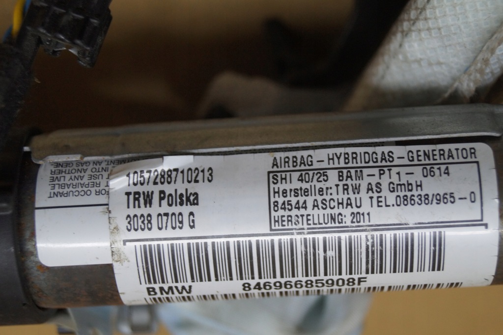 фото №14, Bmw e90 шторка безопасности подушка подушка безопасности левая 6966859