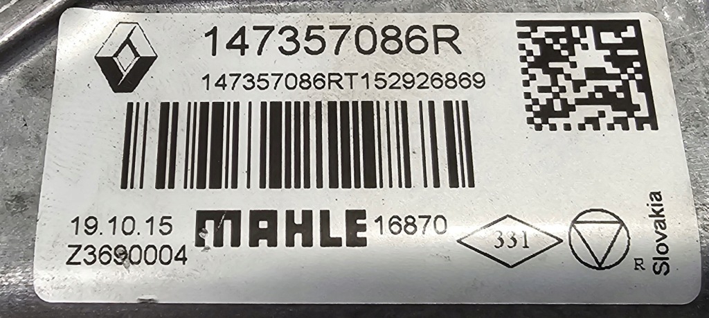 фото №2, Nowa org корпус радіатора вихлопних газів egr renault / opel / fiat - 147357086r