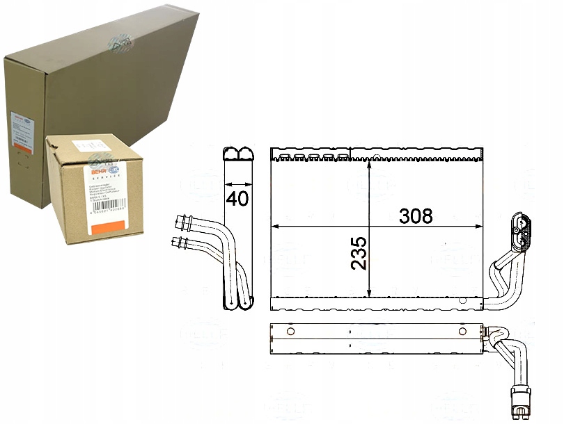 фото №1, Испаритель кондиционера [behr hella]