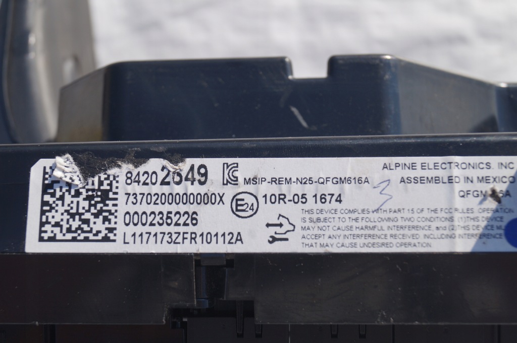 фото №10, Панель обдув chevrolet camaro vi 6 15-22 84202649