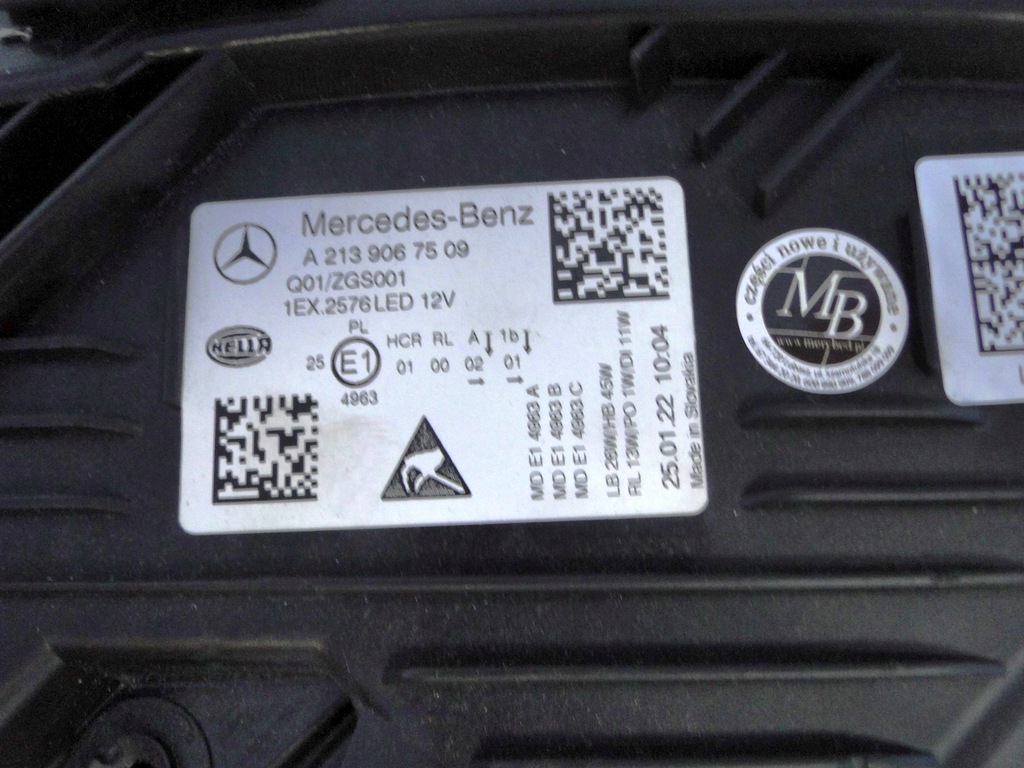 фото №11, Mercedes e klasa 213 w213 lift full led лампа передняя левая