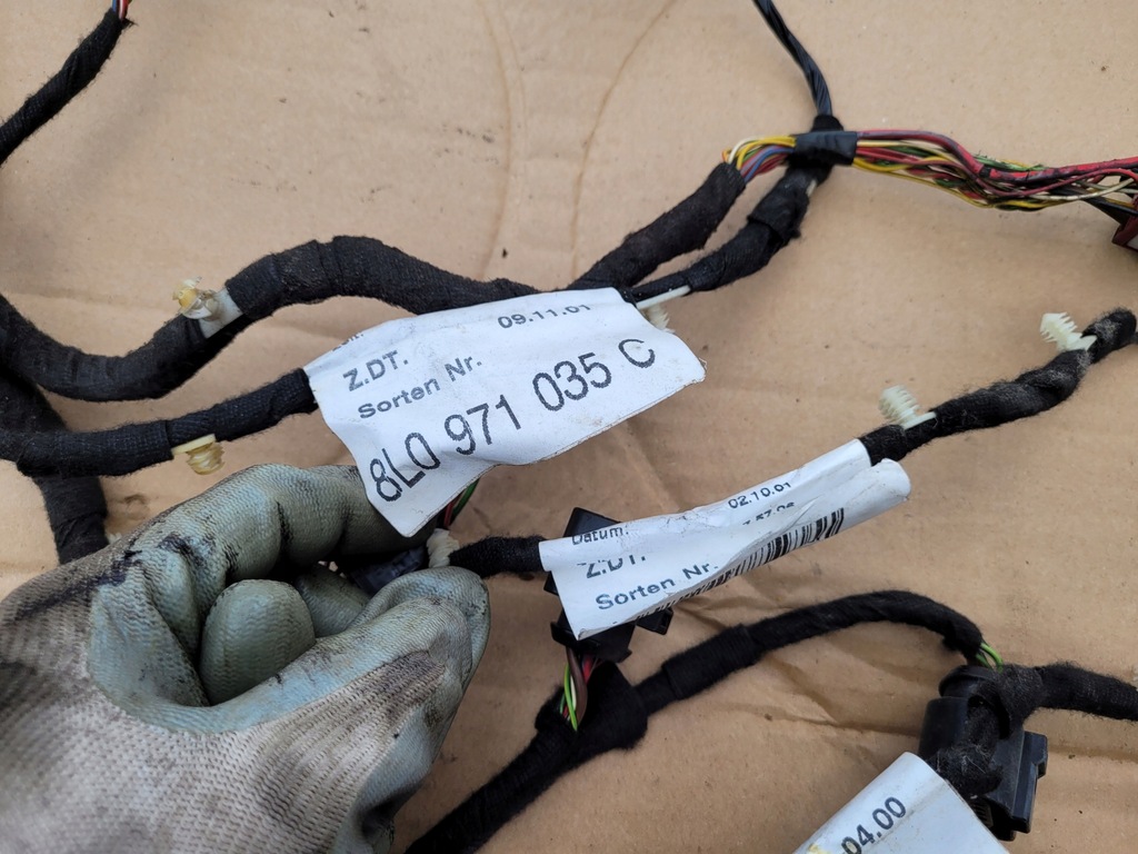 фото №5, Жгут электропроводка дверь левая правая задняя задняя audi a3 8l fl lift 8l0971035c