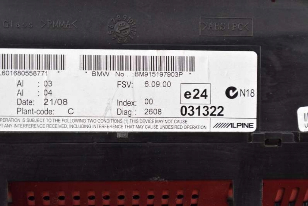 фото №9, Дисплей радіо навігації 9151979 bmw e90 e91 04-10