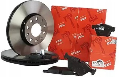 фото №1, Trw тормозные диски+ тормозные колодки перед dacia lodgy 258mm