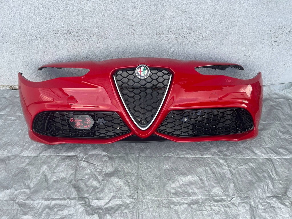фото №10, Alfa romeo giulia veloce lift бампер передній kompletny pdc 2023-
