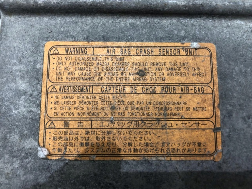 фото №3, Модуль датчик подушка безопасности mazda 323f b25e57k30b