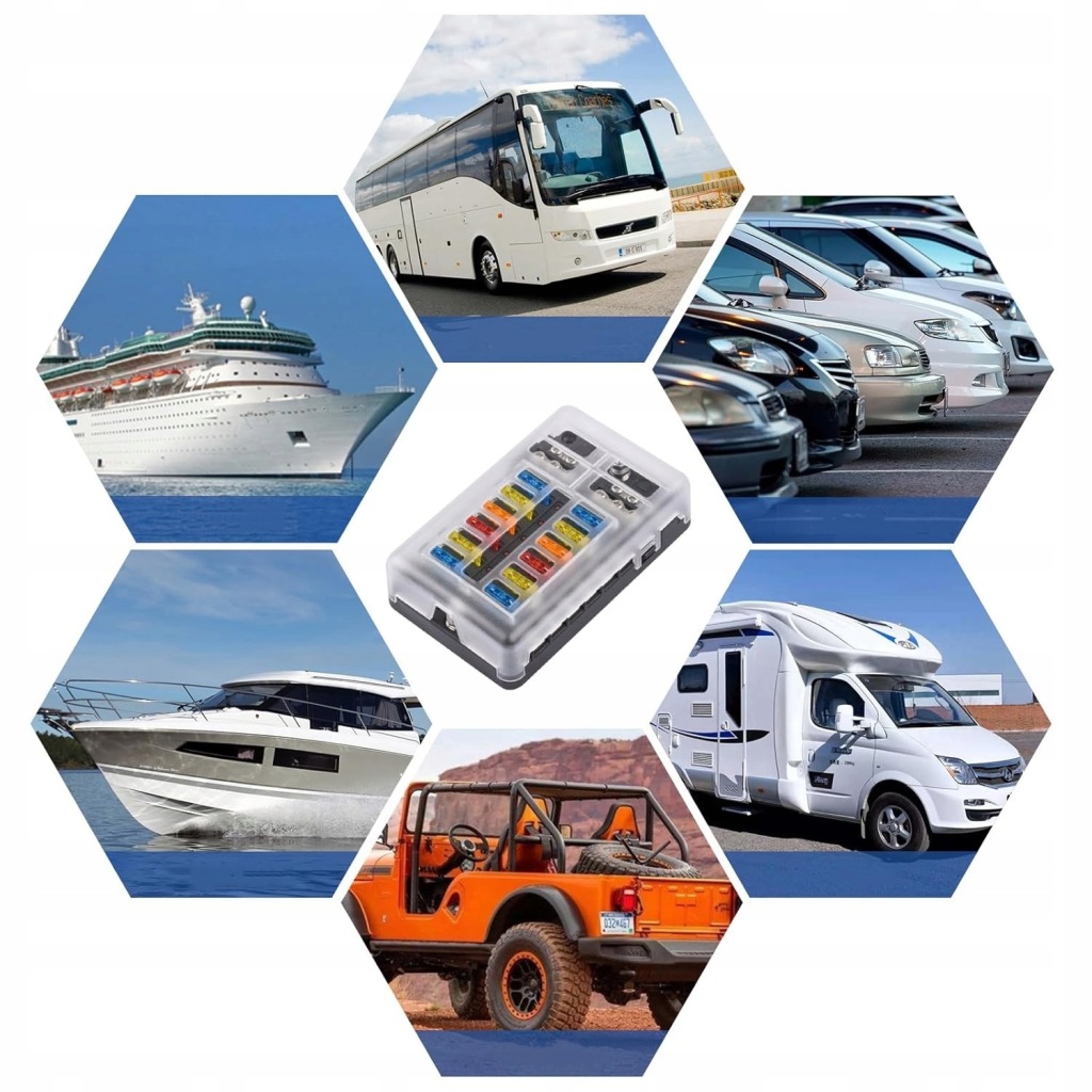 фото №13, Коробка роз'єм корпус запобіжників напрямна негативна profesjonalna 12 половина