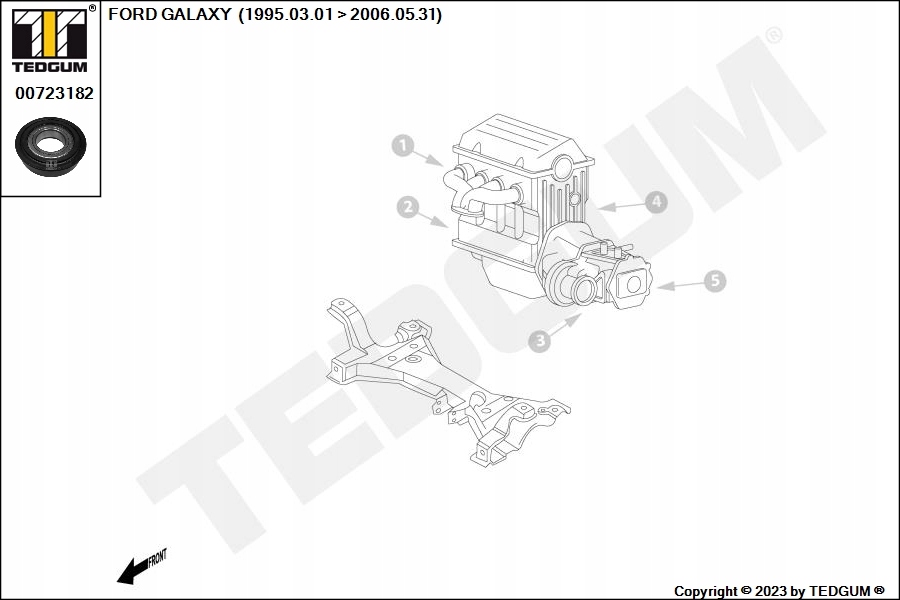 фото №7, Tedgum 00723182 підпора вала привідного