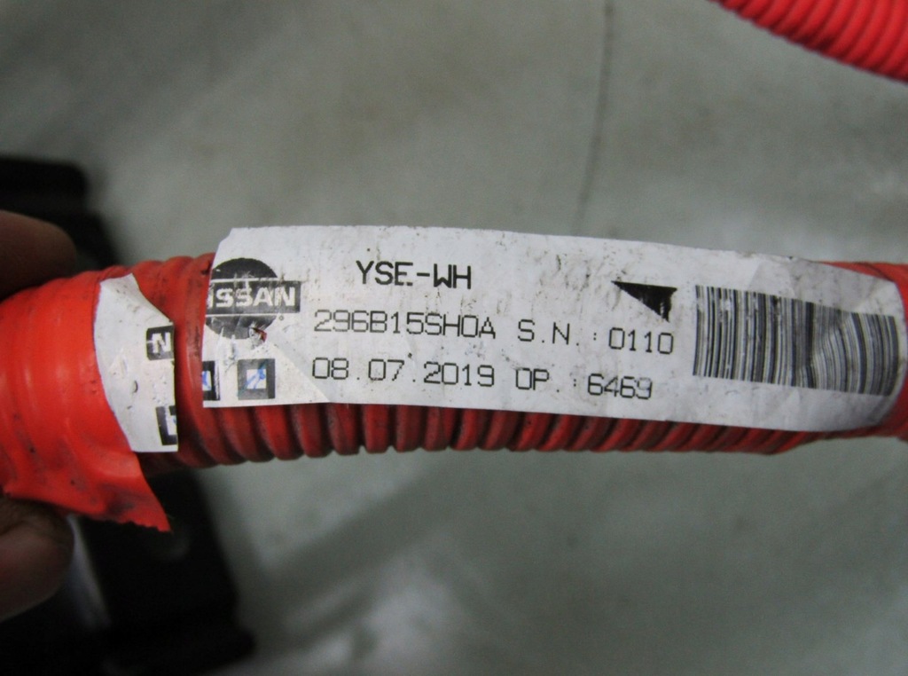 фото №14, Leaf ii 20r роз'єм заряджання з'єднувач шланг кабель живильний 296b15sh0a