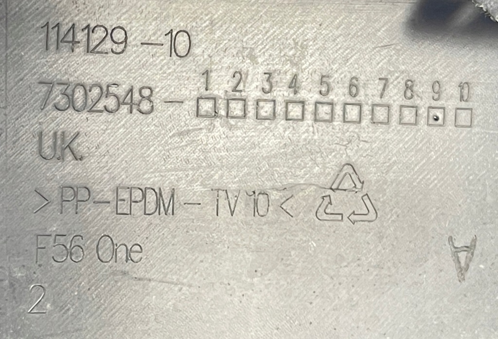 Mini f56 f57 спойлер накладка бампера задняя 7302548 с Разборки