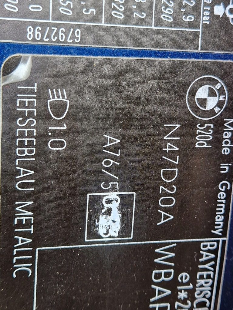 фото №7, Дверь правое задние bmw e61 a76/5