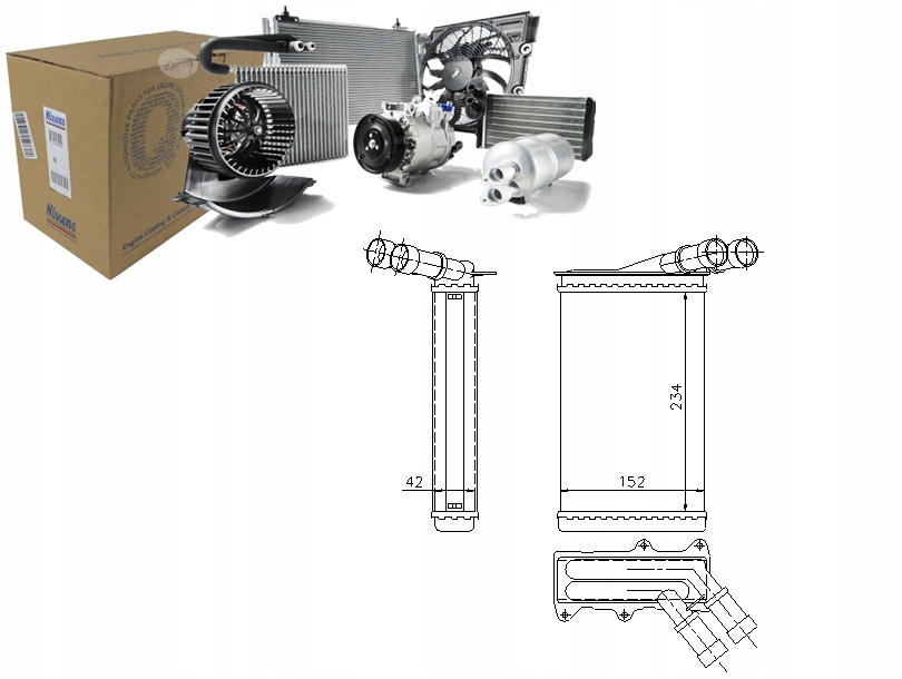 фото №1, Nissens обігрівач 644878 644880