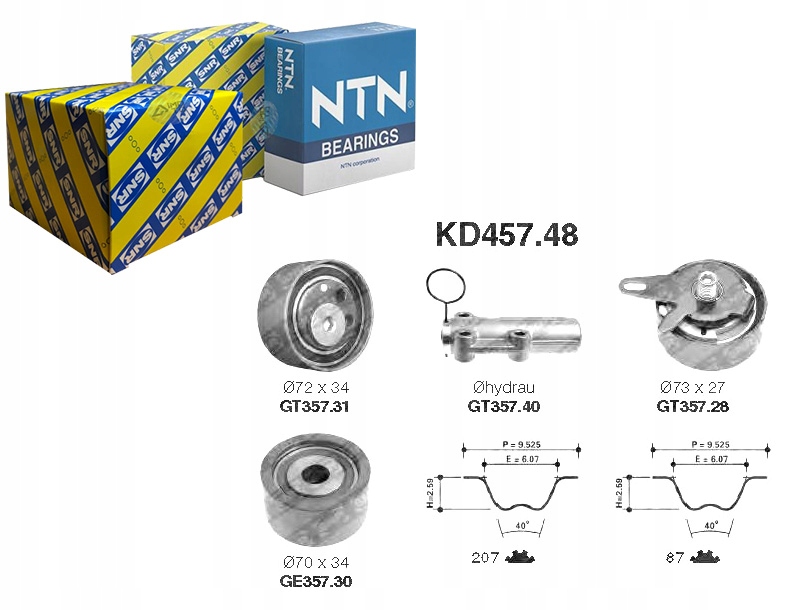 фото №1, Snr комплект - набор ремень распределительного вала 059109244b