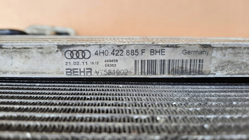 фото №8, Комплект радиатор audi a8 s8 d4 4.0 tfsi 520km