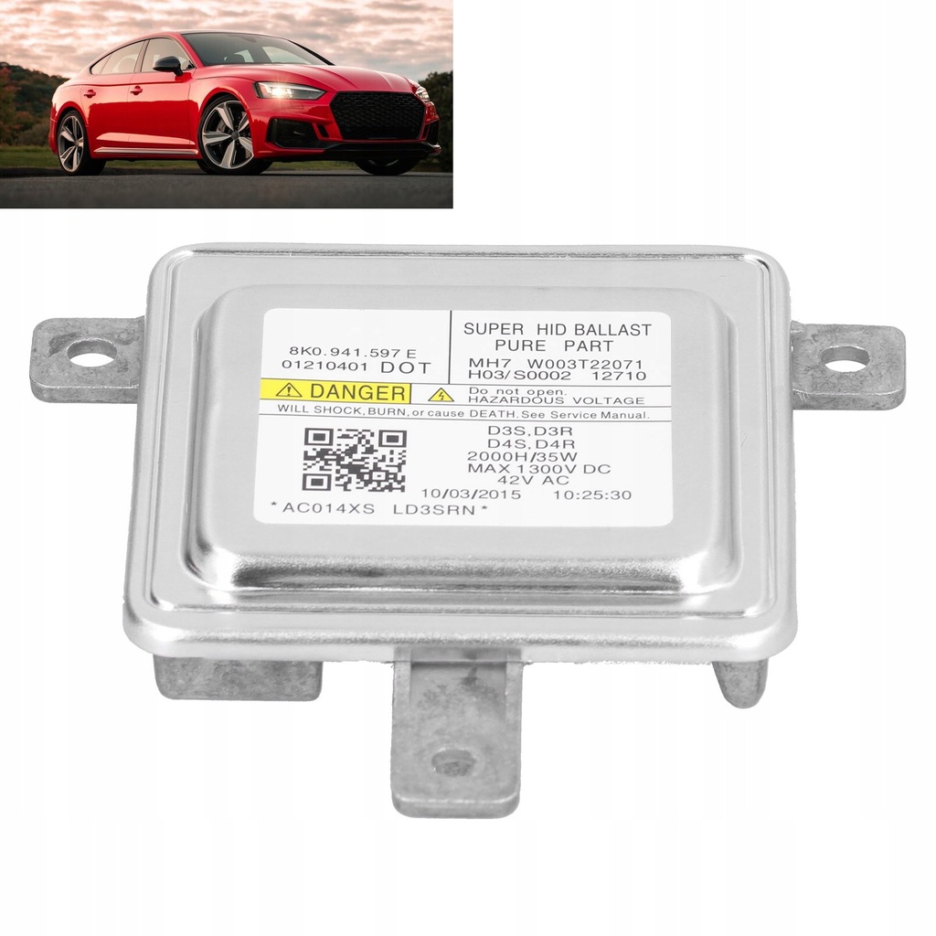 фото №15, Перетворювач світла ксенон 8k0.941.597e d3s/d4s модуль регулятор напруги