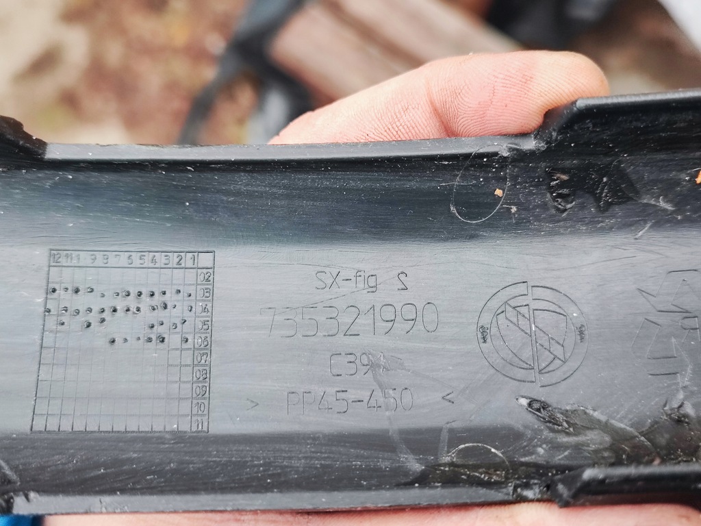 фото №6, Молдинг бампера перед передняя правая fiat panda ii 2 03-12 735321990