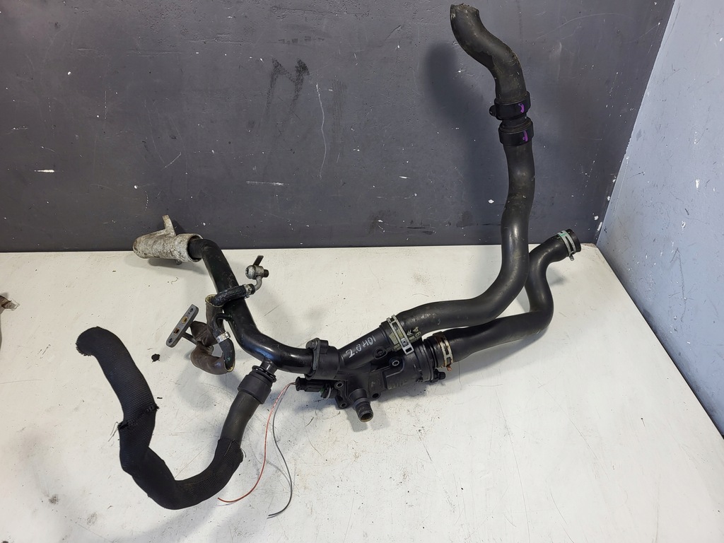 фото №1, Корпус термостата 9682141580 78590 peugeot citroen 2.0 hdi rcz rhh