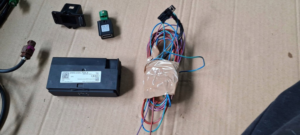 фото №7, Rs5 8w lift s5 a5 роз'єм зарядний пристрій usb port джгут електропроводка a4 b9