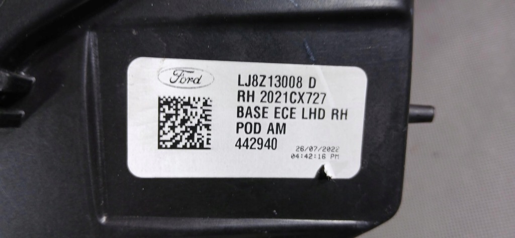 фото №7, Ford mustang mach-e mache лампа перед передняя правая oryg