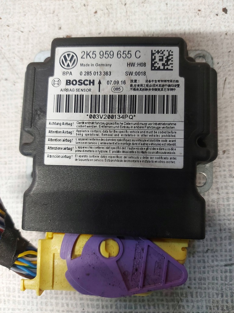 фото №1, Vw caddy 2016 модуль подушка безопасности 2k5959655c