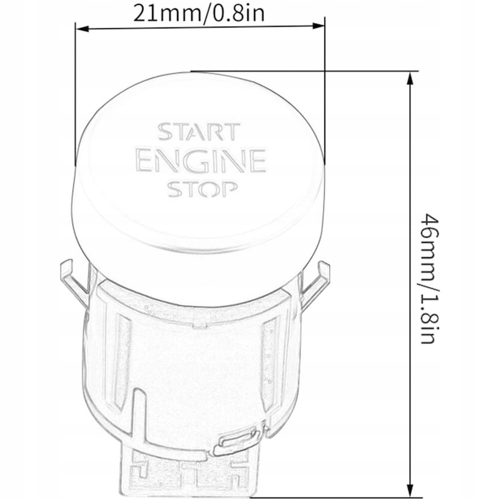 фото №7, Кнопка запуск стоп двигуна автомобіля 5n0959839