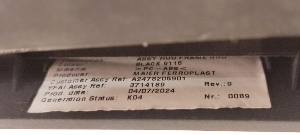 фото №8, Mercedes w247 приборная панель приборная панель rhd anglik a2476809700 a2478205901