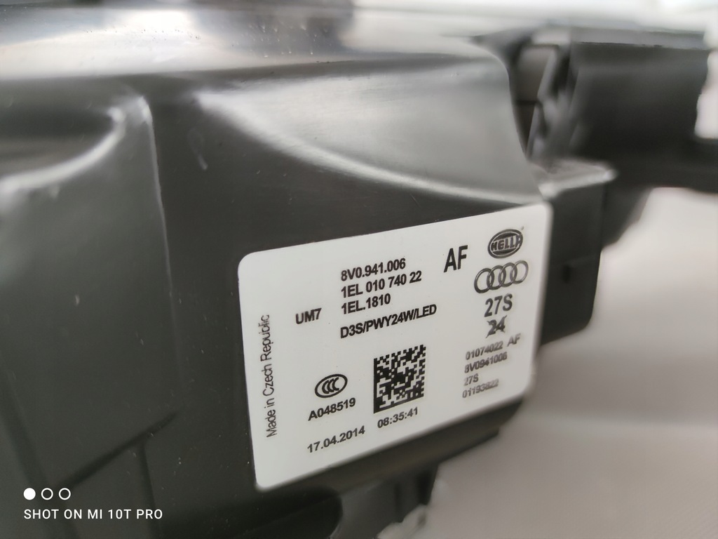 фото №9, Audi a3 s3 8v0 ксенон левый правый некрутящиеся комплект