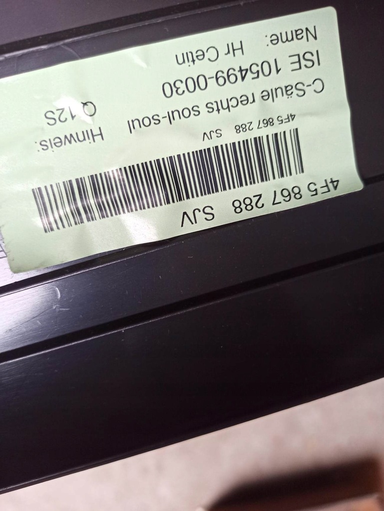 фото №15, Захист оббивка стійка права audi a6 s6 4f586728