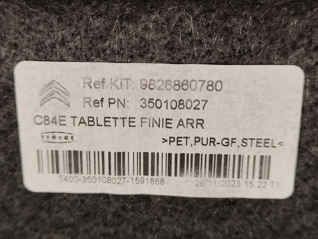 Citroen c5 aircross полиця задня багажника оригінал 2017- Зі Шроту