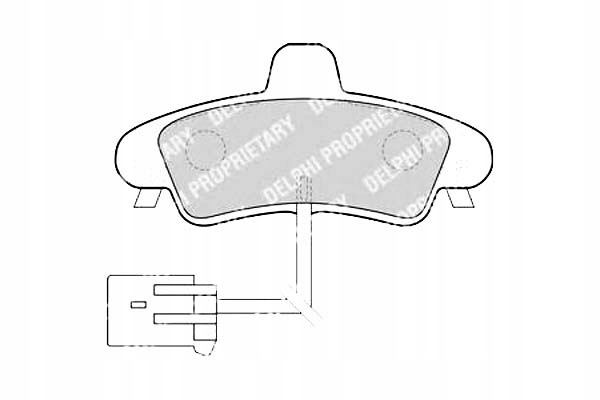фото №1, Delphi комплект тормозных колодок ham. задняя ford cougar, monde