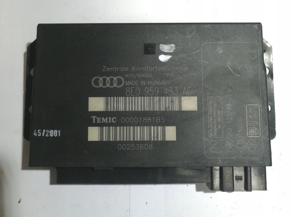 фото №1, Модуль комфорта audi 8e0959433ae
