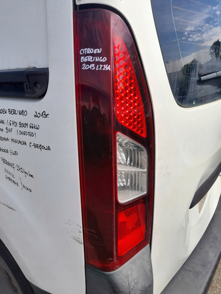 фото №5, Citroen berlingo ii лампа левый задняя левая задняя