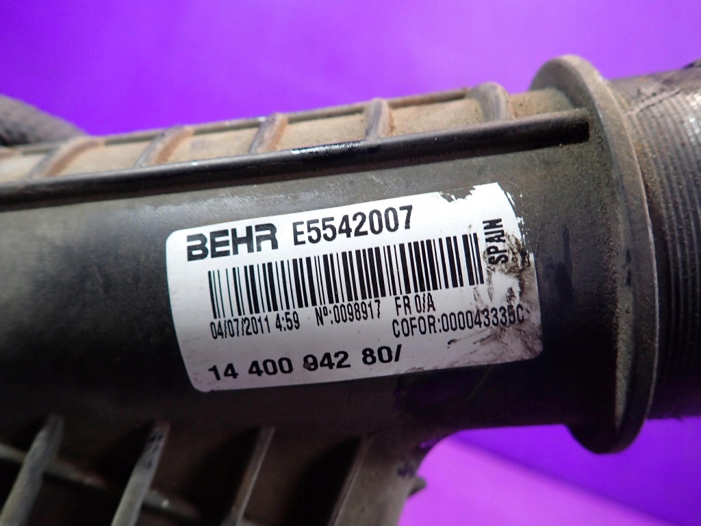 Fiat scudo ii 07-16 2.0 jtd радиатор интеркулер 1440094280 Доставка