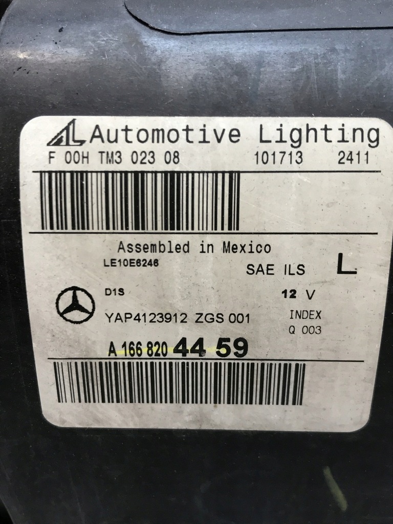 фото №12, Mercedes gl w166 166 x166 лампа левый перед ксенон a1668204459