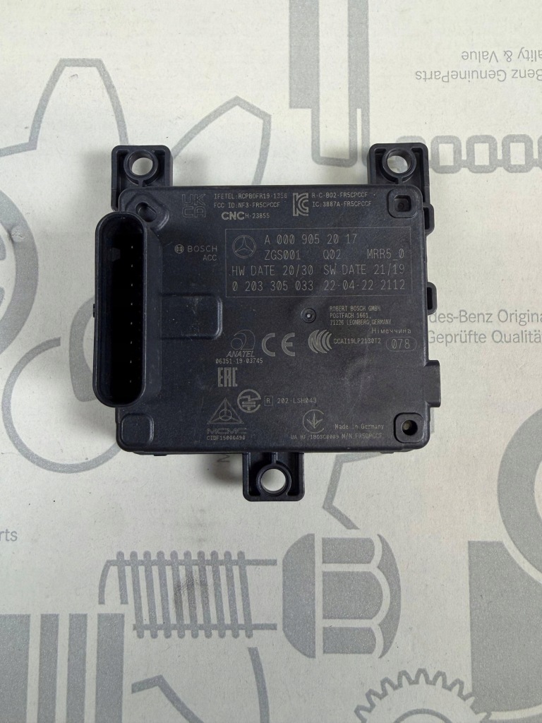 Купить Оригинал новый радар модуль датчик mercedes w206 w223 r232 w297 a0009052017