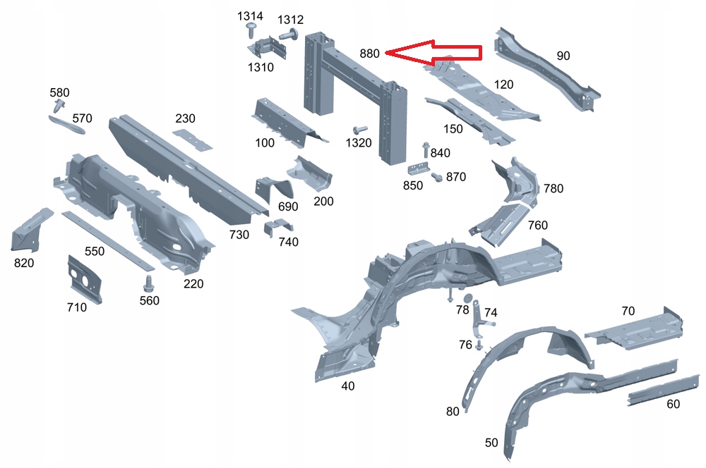 Mercedes-benz cle a236 зона деформації a2366105800 Київ