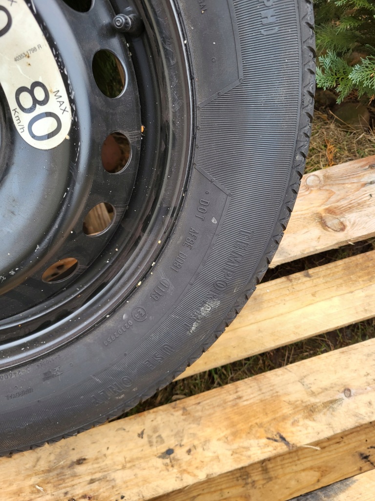 фото №8, Колесо докатка запасне renault kadjar lift 403531798r uniroyal 145/90/r16