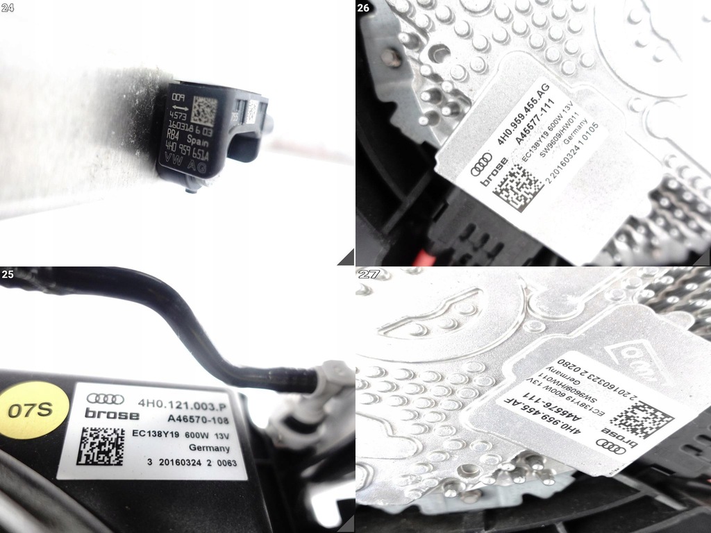 фото №10, Audi rs6 c7 rs7 4g8 4.0tfsi 605 ps підсилювач pas радіатор вентилятор