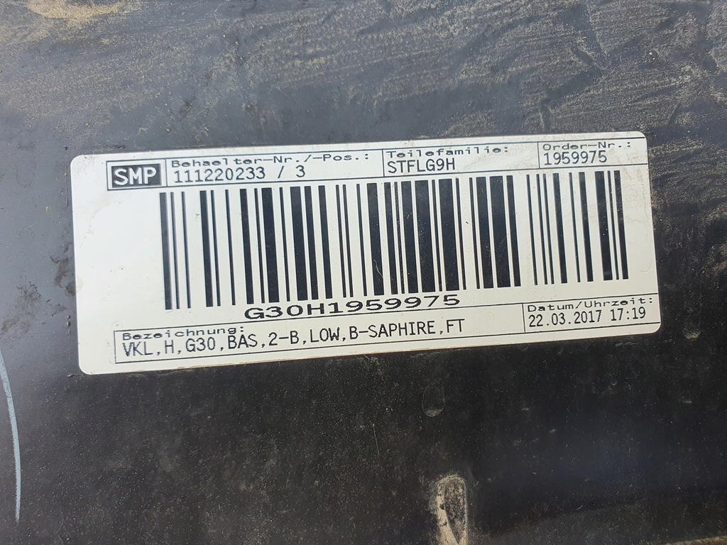 фото №8, Бампер задняя задний bmw 5 g30 rok 17-20