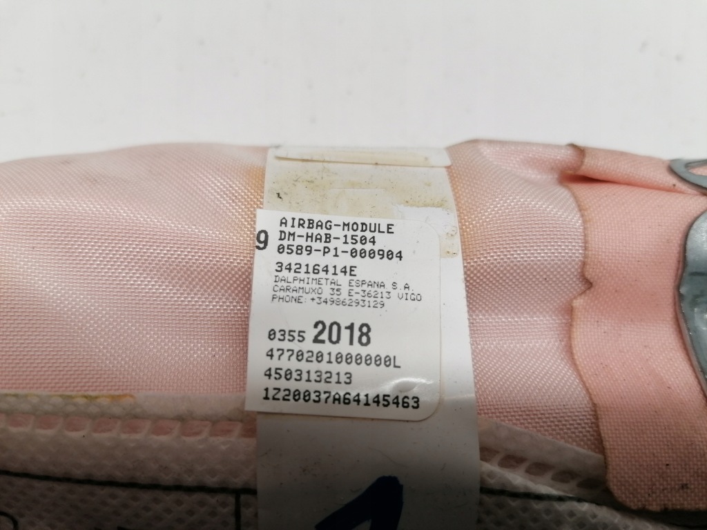 фото №8, Citroen c3 aircross шторка безопасности левая подушка сиденье подушка безопасности оригинал 2017-